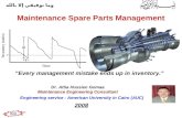 021 Maint Spare Parts Management 31 01 08