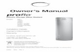 Proflow Water Heater Manual