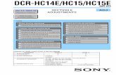 Sony Dcr-hc14 Hc15 Adjustment Ver1.0 [ET]
