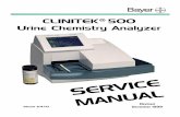Bayer CLINITEC 500 Urine Chemistry Analyzer Service Manual