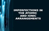 Imperfections in the Atomic and Ionic Arrangement