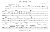 23743524 Bad Day Piano Sheet Music by Daniel Powter