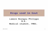 2- Drugs Used in Gout 2011