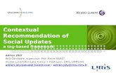 Contextual Recommendation of Social Updates, a tag-based framework