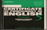 Certificate of Proficiency in English 5 WITH KEY NO AUDIO