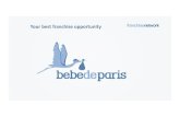 BebeDeParis,  the 1st global ecommerce franchise network for baby gifts.  We are looking for exclusive international franchisees. We give exclusivity per country