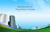 Introduction to hypothesis testing ppt @ bec doms