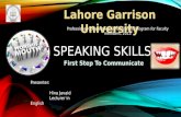 Speaking skills presentation by hina 2