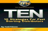 TEN Strategies For Fast Starting Distributors