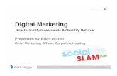 Justifying Investments in Digital Marketing & Social Media