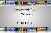 Memorable movie quotes