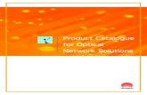 Product Catalogue for Opitcal Network Solutions