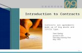 Chapter 9 – Introduction to Contracts