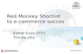 Red Monkey's shortlist for e-commerce success