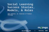 Social Learning Success Stories, Models, And Roles