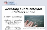 Reaching out to external students online