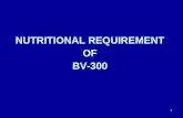 Nutrition Requierment of Layer Birds( BV300)