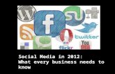 Social Media 2012:  What your business needs to know