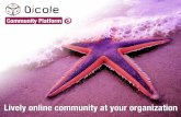 Dicole Community Platform - Product Sheet