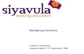 Siyavula Conference KZN 4,5 September 2009