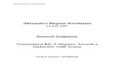 Alternative Dispute Resolution Research Paper