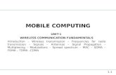 Unit 1- Mobile computing