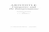 Aristotle - Categories and de Interpretatione (J. L. Ackrill)