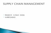 Supply chain management   manbir singh dang