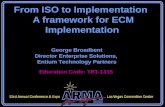 From ISO to Implementation  A framework for ECM Implementation
