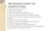 CHAP 1 - INTRODUCTION TO COMPUTERS