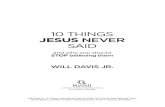 10 Things Jesus Never Said Preview
