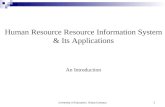 Hris and its application software (Human Resource Information System)