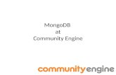 MongoDB at community engine