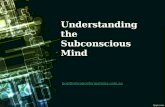 Understanding the subconscious mind