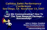 Callidus Communication  November 2007