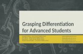 Grasping Differentiation for Advanced Students