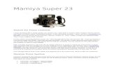 Mamiya Super 23 basic info
