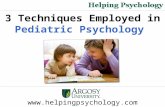3 Techniques Employed in Pediatric Psychology