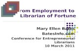 From Employment to Librarian of Fortune