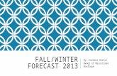 Fall forecast 2013