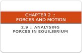 2.9 Analysing Forces in Equilibrium