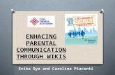 Enhacing parental communication through wikis 1 no video