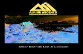 Alpine Climbing Gear List
