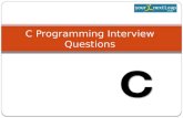 C programming interview questions