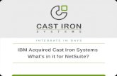 Cast Iron for NetSuite Sales Training