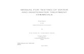 Manual for Testing of Water