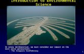 Introduction to Environmental Science Powerpoint Lecture