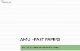 AMU - Physics  - 2001
