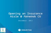A Case Study of Fairwinds Credit Union’s Groundbreaking Online Insurance Agency (Webinar Handouts)