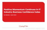 Positive Momentum Continues in CompTIA 2Q 2014 IT Business Confidence Index